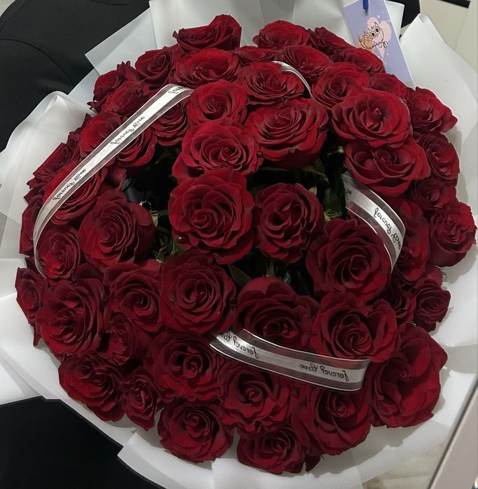 роза 51 шт цена 23.000 тг