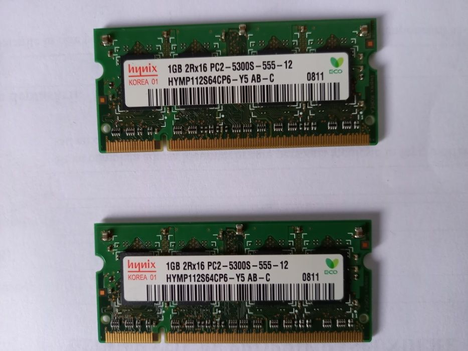 Memorie Ram 2x1Gb DDr2 Laptop
