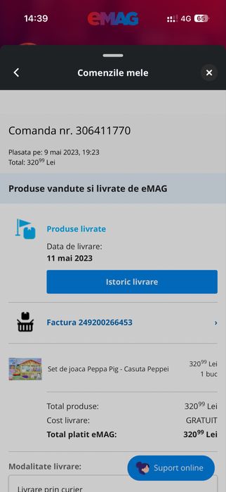 Casuta Peppa Pig completa si functionala