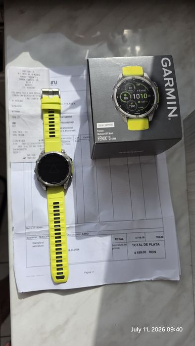 Vand ceas Garmin Fenix 8 solar