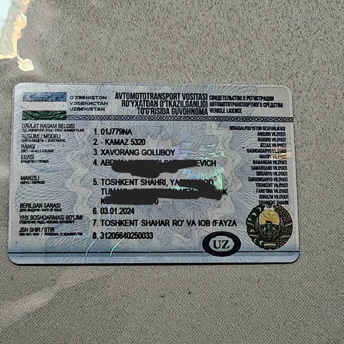 Kamaz 8-tonnali sotiladi