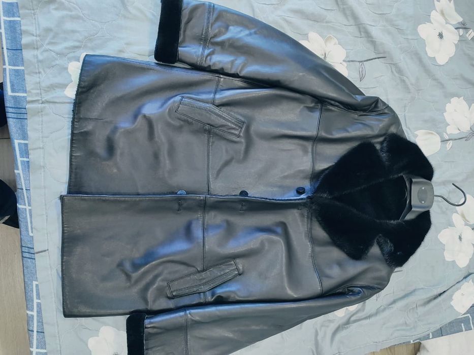 Кожанная куртка мужская