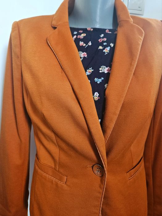 Sacou portocaliu de dama, marimea S-M