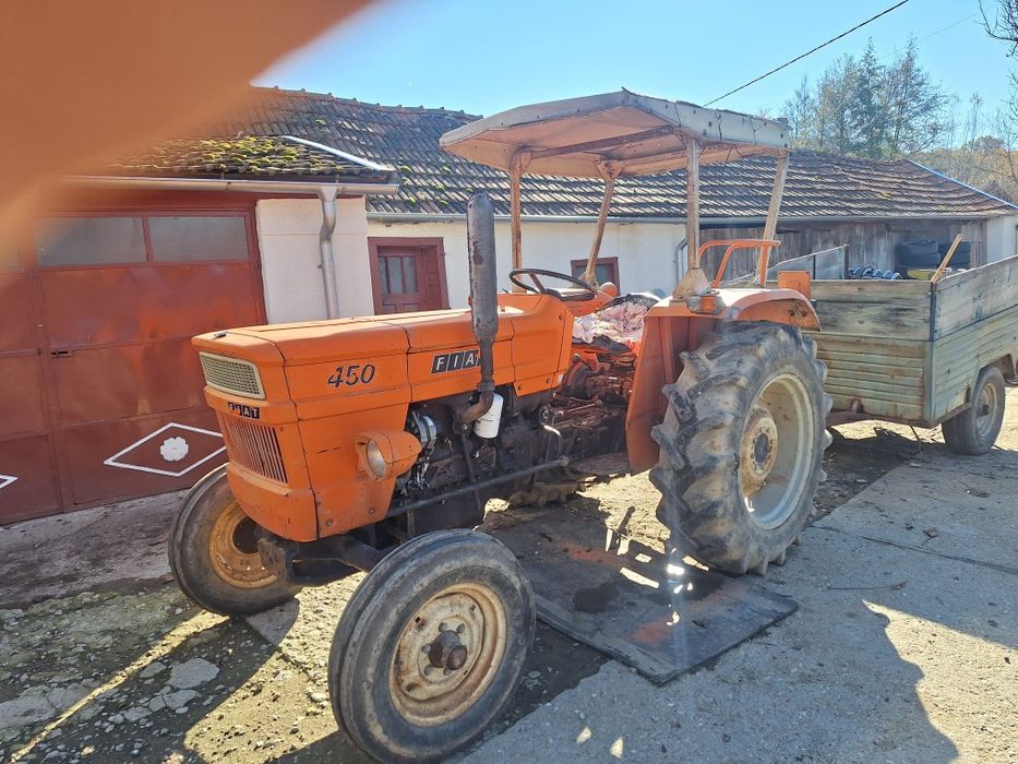 Tractor fiat 450 Adus recent Italia! Acte originale!