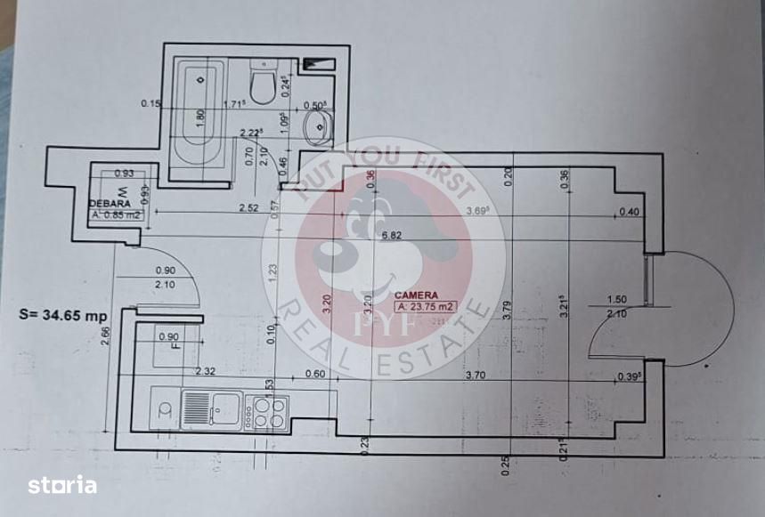 Teius | Garsoniera | 36mp | Decomandata | B12602