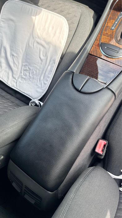 Cotiera W211 retapitata piele neagra + spuma moale