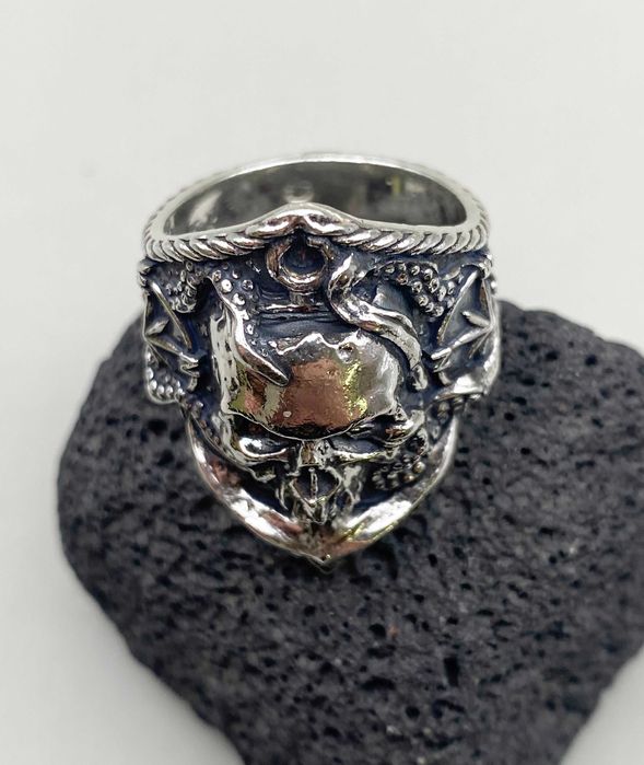 Сребърен пръстен ръчна изработка 925