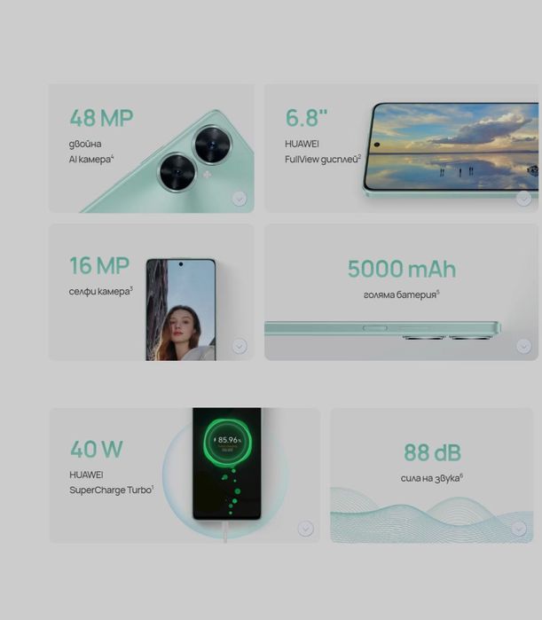 Смартфон Huawei nova 11i, 128GB, 8GB RAM, 4G, Starry Black