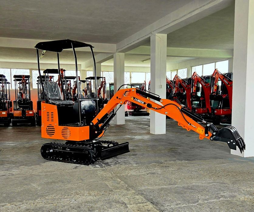 Excavator Lubeck W100 NOU- motor Diesel- Plata in rate/Leasing