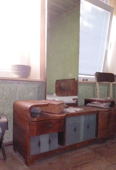 Старинен спален комплект, масив орех