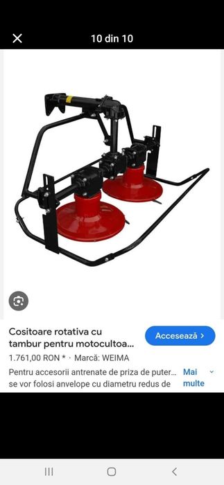 Motocultor Weima 9  cp