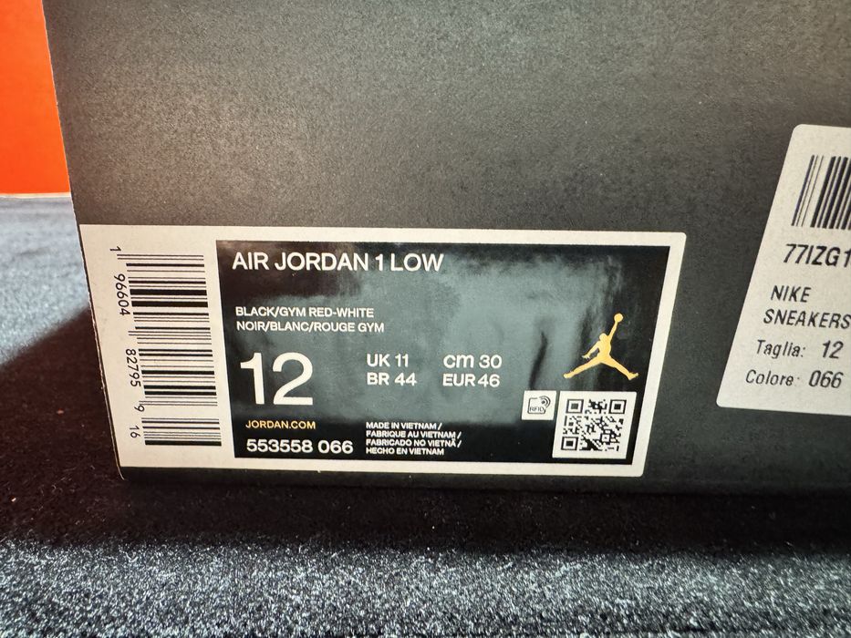 № 45.5,46,47,47.5 оригинални Nike Air Jordan 1 Low Shoemag