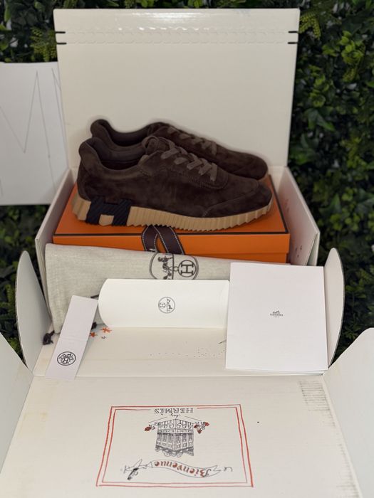 Adidași/Sneakers Hermes Bouncing sneakers brown/ premium quality
