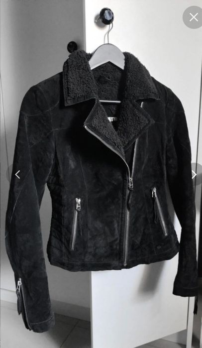 Geaca de piele intoarsa Freaky Nation