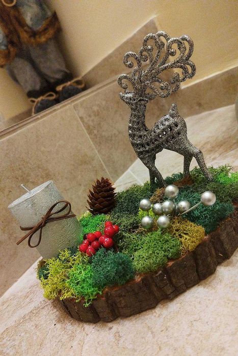 Икебана със скандинавски мъх