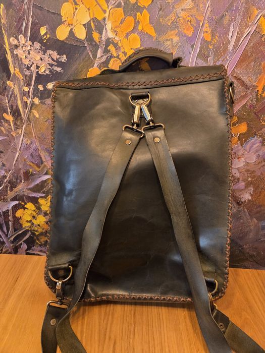 Кожена раница , ръчна  изработка.