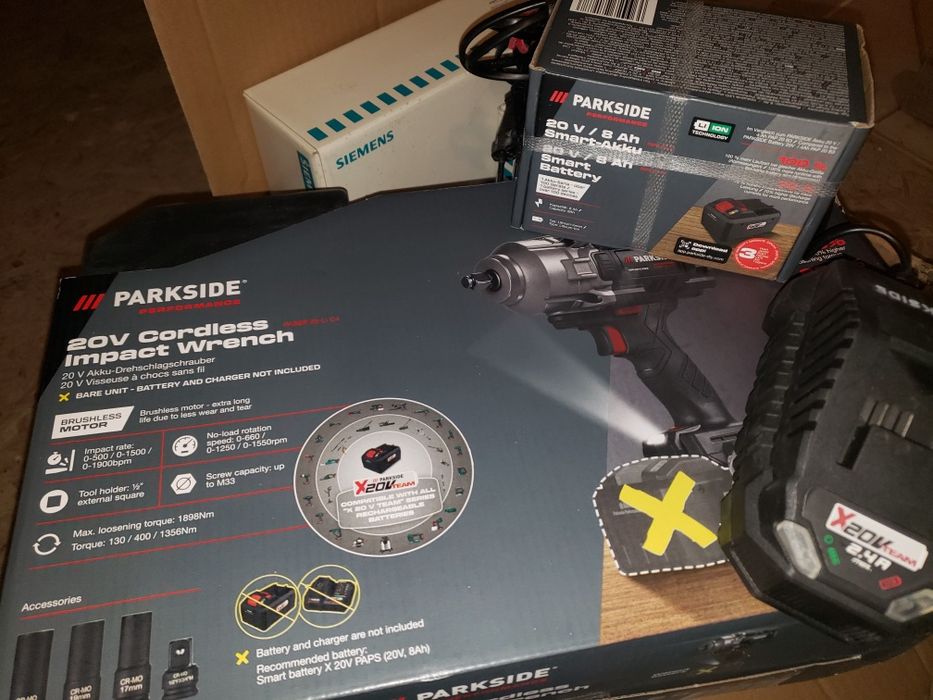 PARKSIDE PERFORMANCE 1898Нм  акумулаторен гайковерт PASSP 20-Li C4