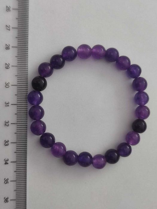 Красивый браслет из натурального камня АМЕТИСТ
