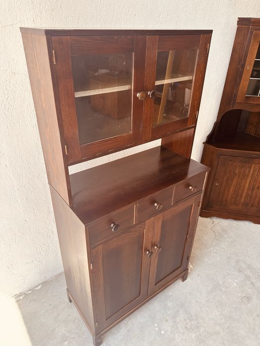Старинен бюфет с витрина – Arts & Crafts, 1920–1940 г.