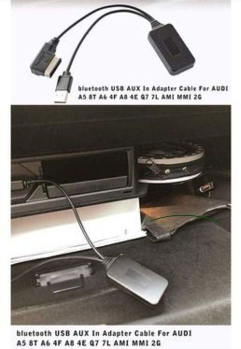 Cablu Bluetooth ami mmi 2g 3g Aux Usb Audio Audi A4 A5 A6 A8 Q5 Q3 Q7