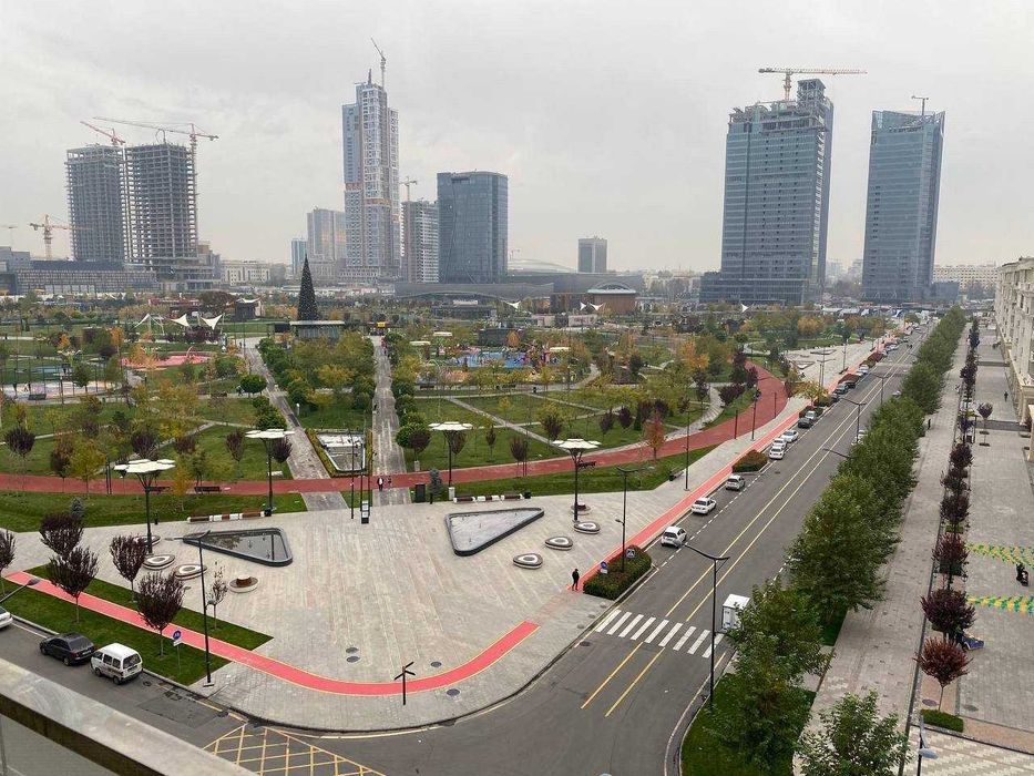 Gardens Tashkent City продается 5 комнатная коробка прямой вид на парк