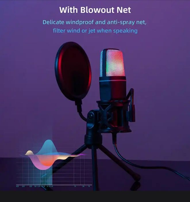 Микрофон игровой RGB-USB SF-666R