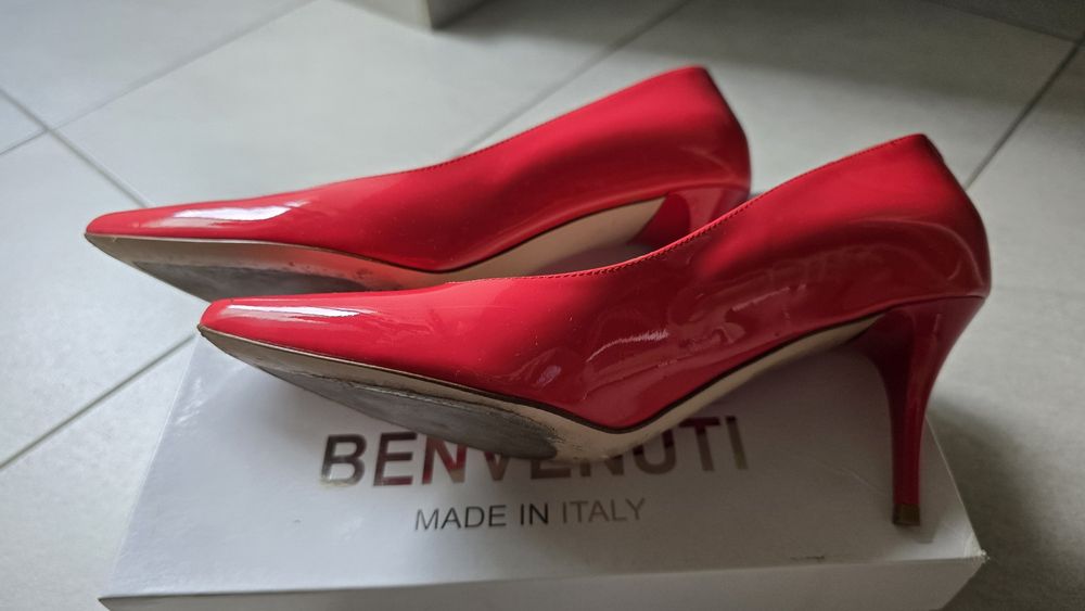 Pantofi piele fucsia