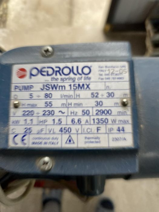 Hidrofor apa pedrollo