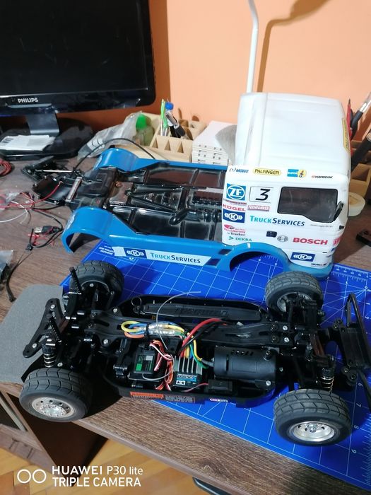 Vand automodel tamiya MAN HAHNRACING.