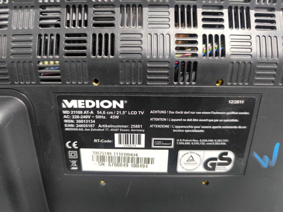 Televizor MEDION MD 21108 AT-A 21.5 inch cu player DVD integrat