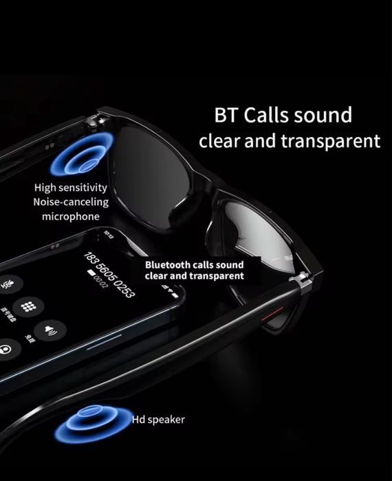 Ochelari de soare Smart conectare telefon, bluetooth,stereo