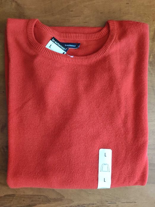 8 pulovere casual/bumbac/decolteu V/O, mar. M talie = 100 - 105 cm.,  noi, cu/fara eticheta