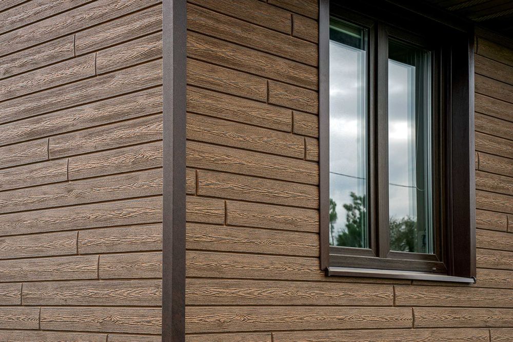 Сайдинг под дерево Винтаж Хокла. Металлочерепица, ондулин, осп