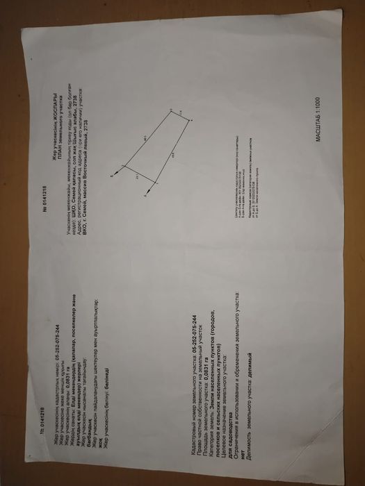 Продам участок, земли