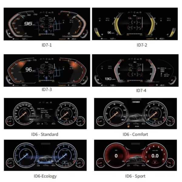 Дигитално Табло 12.3” BMW БМВ F10 F11 F07 F06 F12 F01 – Full LCD Cluster НА СКЛАД!