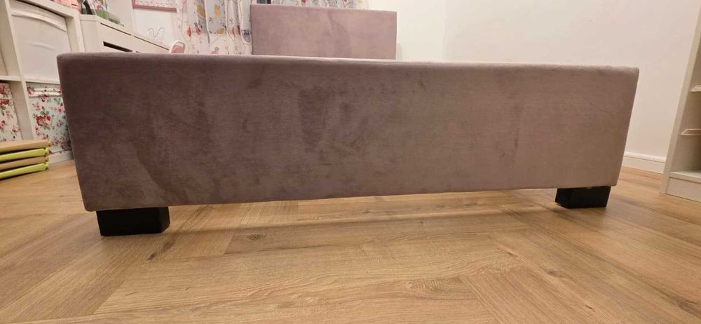 Pat tapițat copii FANCY Mobexpert 120x200cm, somieră inclusă