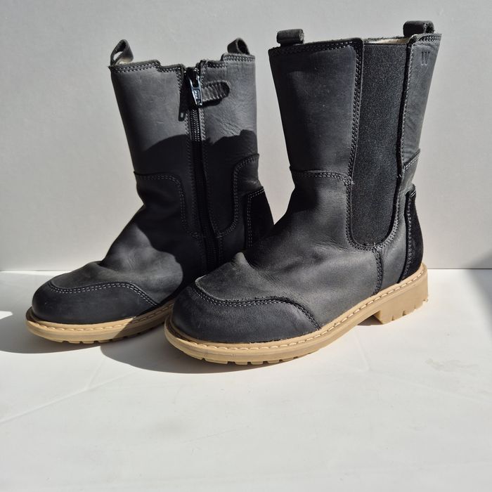 Cizme WHEAT 29-30 piele, căptușite cu lâna Chelsea Sonni Tex