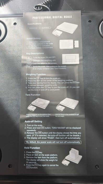 Cantar digital pentru colete