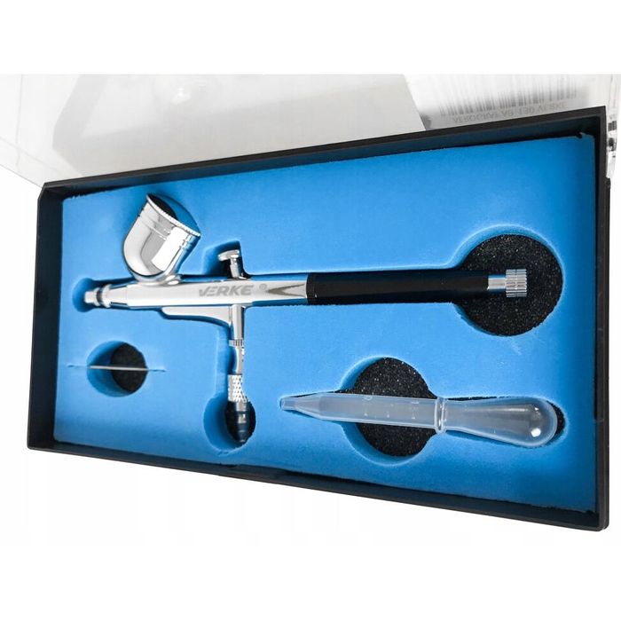 Pistol de vopsit, aerograf cu reglaj dublu, duza 0.33mm, rezervor 7