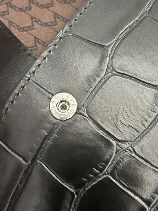 Geanta de laptop Montblanc Black Croc