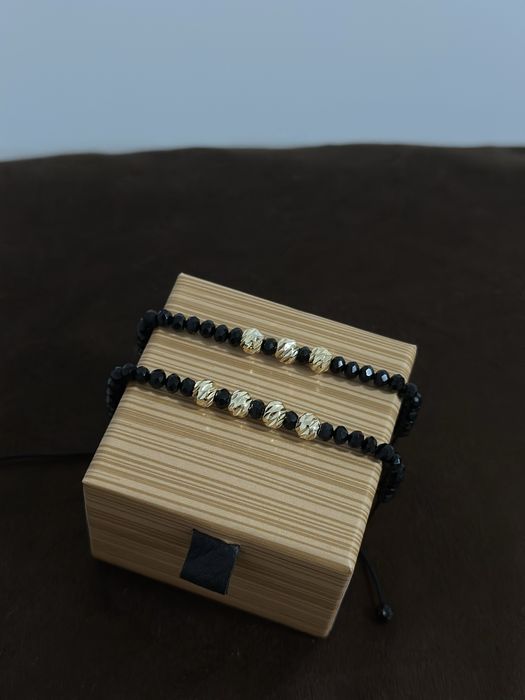 Bratari cu bile placate cu aur14/18k