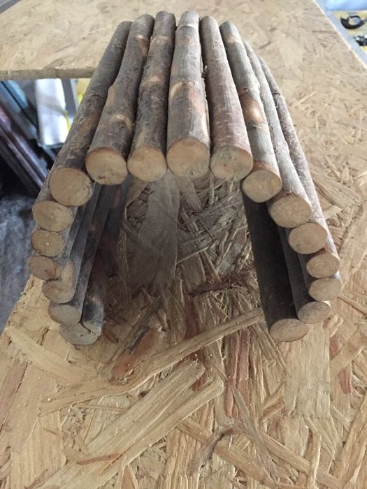 Casuta/podeț din alun pt hamsteri