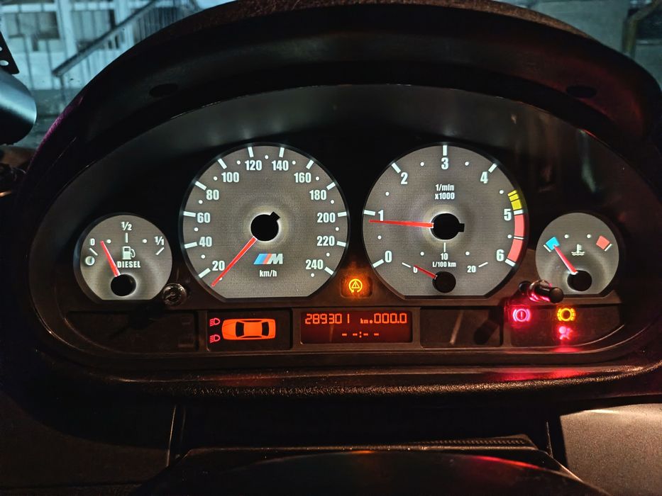 М циферблати за BMW E46 + бяла подсветка | Преработка на табла