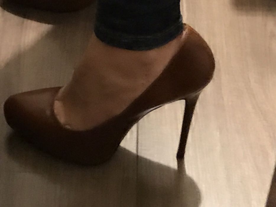 Естествена кожа Обувки ZARA - Кафеви - 39 номер