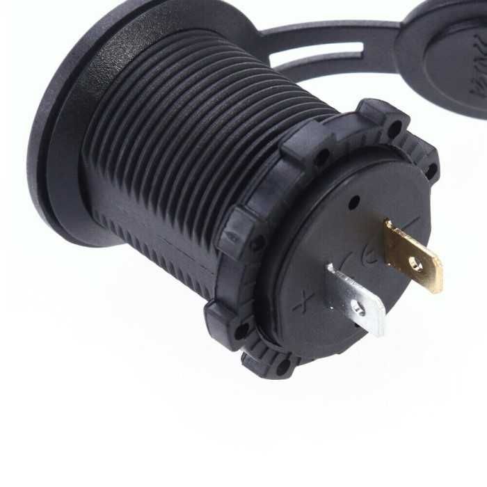 Двойно USB зарядно Automat, 12 - 24V, Черен