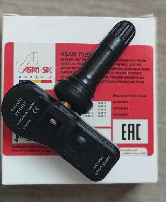 Датчик за налягане Dacia / Renault, честота 433MHz