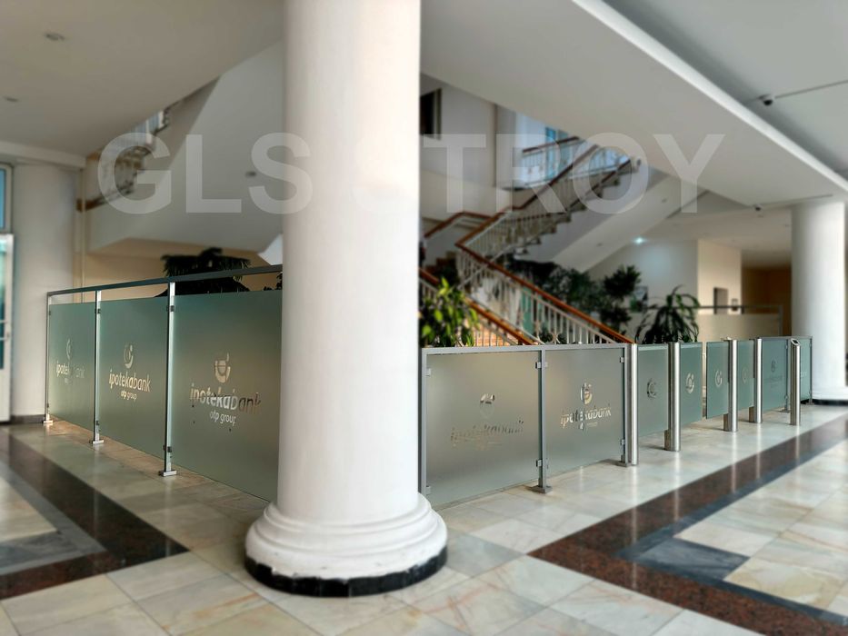 Стеклянные перила, перила, ограждение, perila, steklo, oyna, решётка