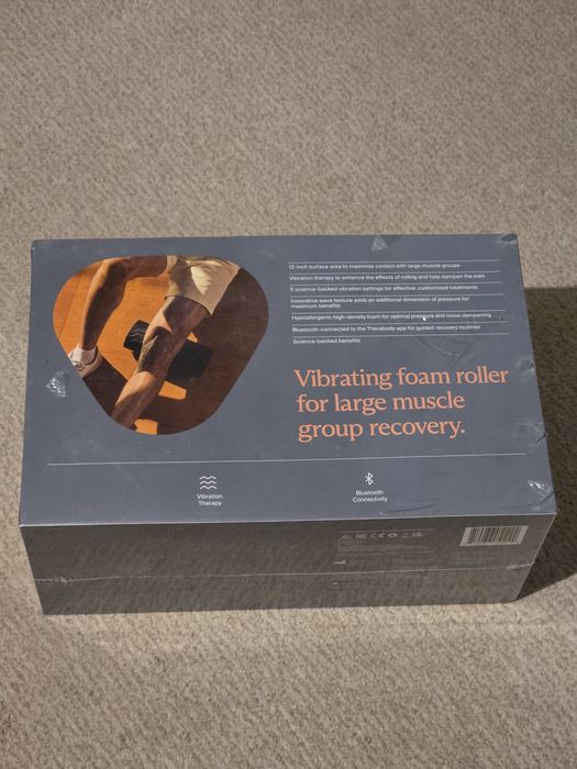 Rola vibromasaj Therabody Wave Roller, Bluetooth,Negru