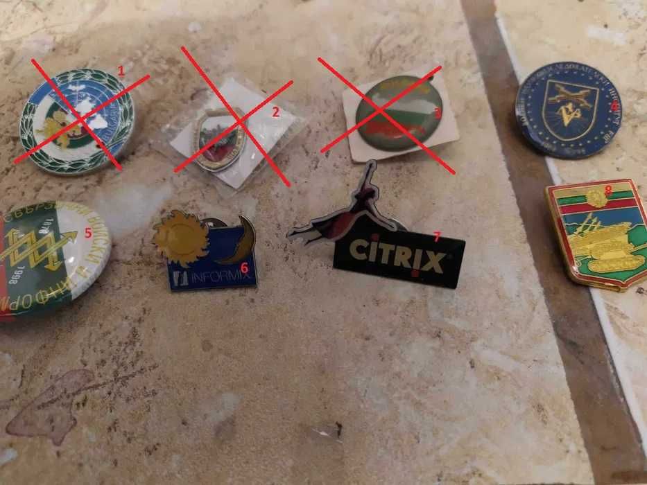 Значки ретро, български, руски и НАТО