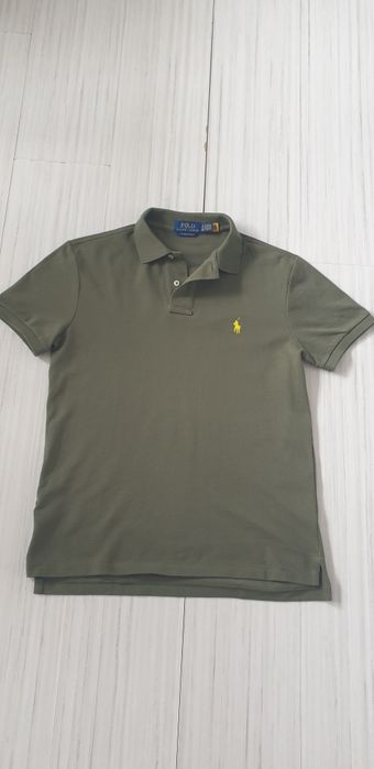 POLO Ralph Lauren Pique Cotton Custom Slim S НОВО ОРИГИНАЛ Мъжка Тенис